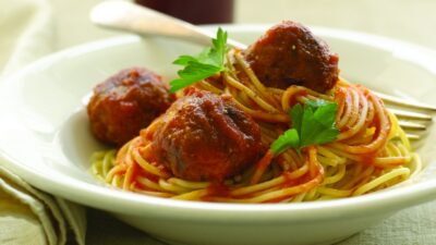 Spaghetti with Turkey Meatballs