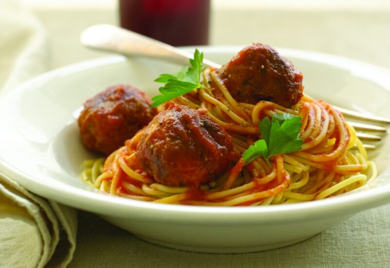 Spaghetti with Turkey Meatballs