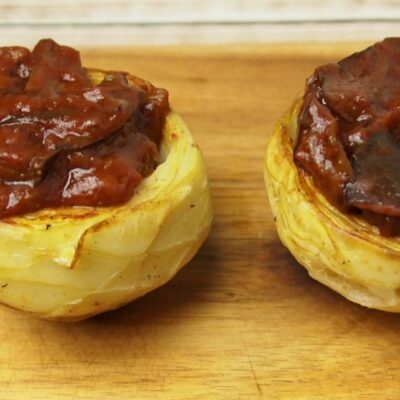 spanish eggplant stuffed artichoke bottoms