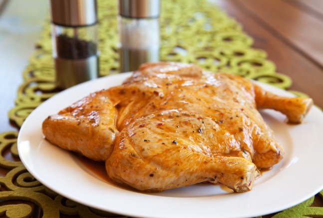 spatchcocked chicken