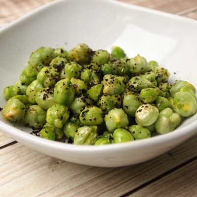 spiced fresh garbanzos