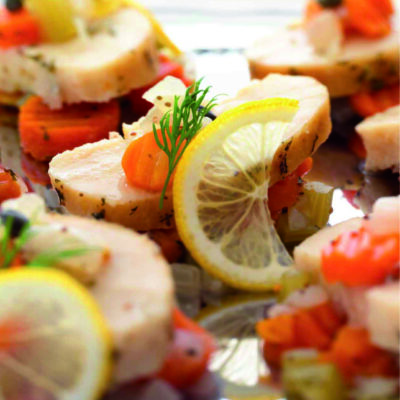 Spiced gefilte fish