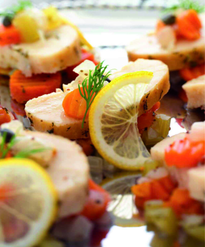 Spiced gefilte fish