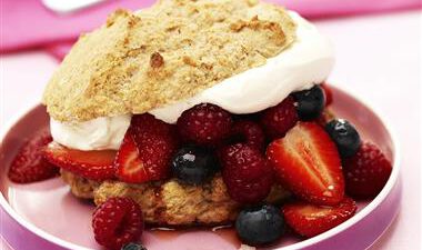 Spiced Triple Berry Shortcakes