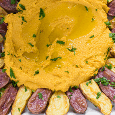 spicy carrot hummus