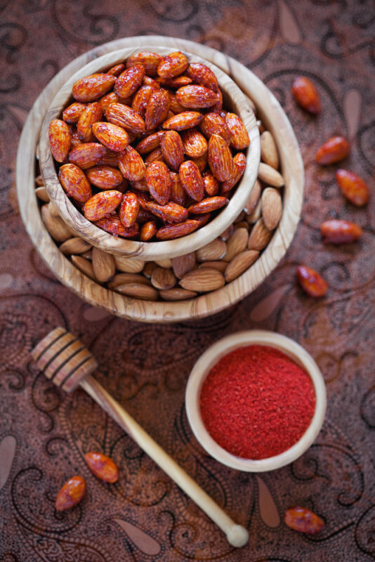 spicy honey glazed nuts