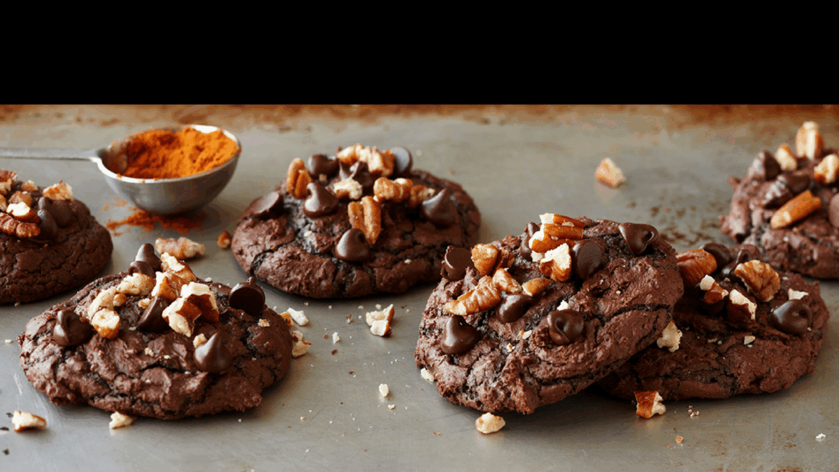 SPICY HOT CHOCOLATE BROWNIE COOKIES
