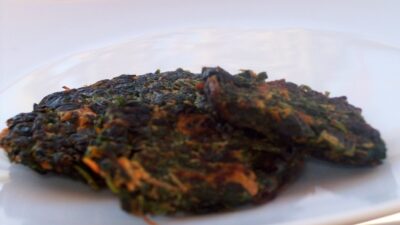 Spinach and Sweet Potato Pancakes (Super Latkes)
