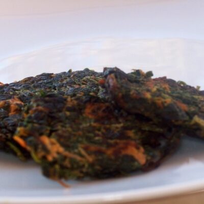 Spinach and Sweet Potato Pancakes (Super Latkes)