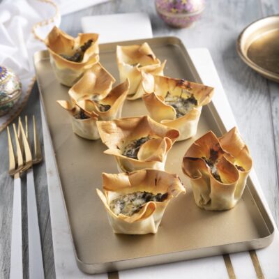 Spinach cheese wonton cups 2