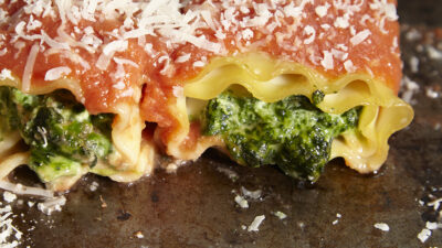 spinach lasagna rolls
