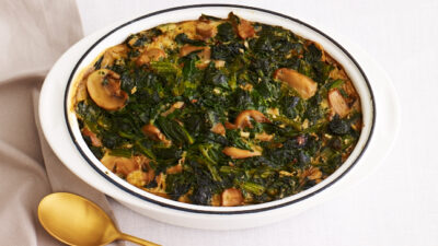 Spinach Mushroom Kugel