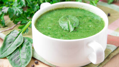 spinach or greens soup