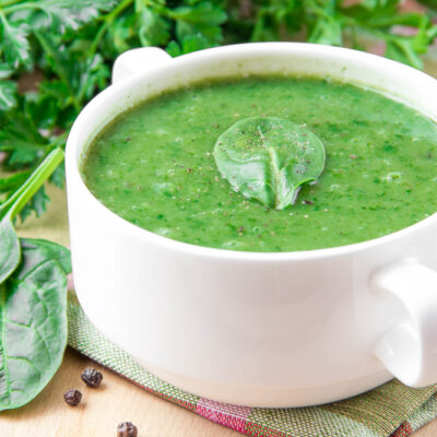 spinach or greens soup