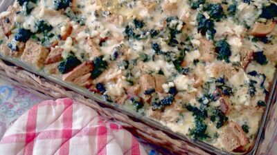 spinach strata