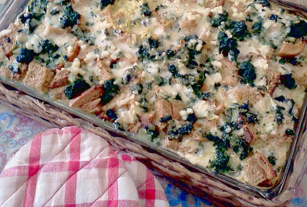 spinach strata
