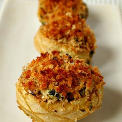 Inside Out Spinach and Artichoke Dip