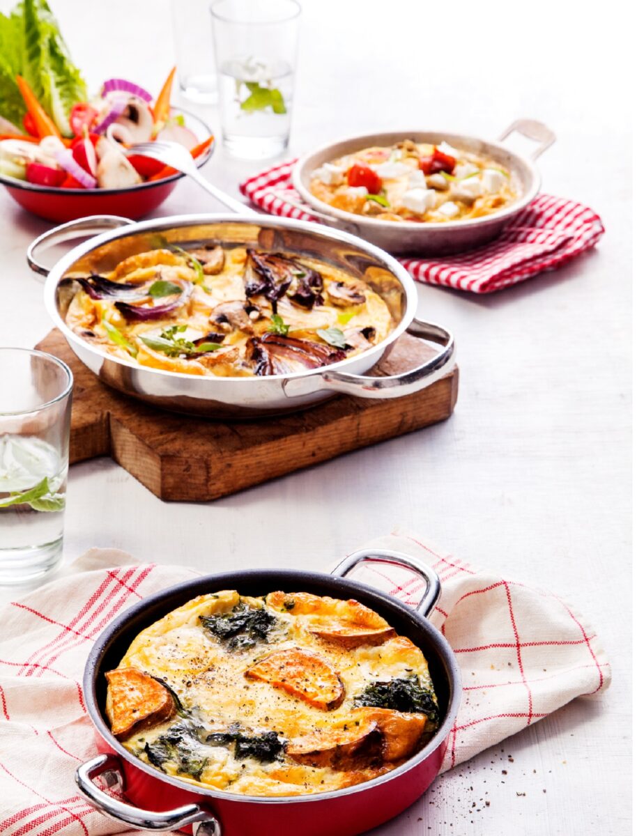 Spinach-Sweet Potato Frittata