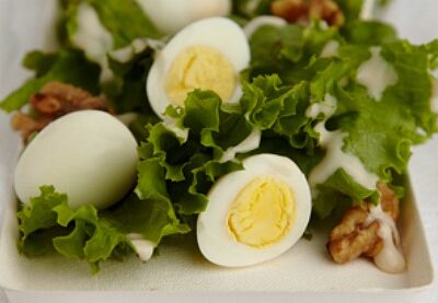 spring salad with walnuts