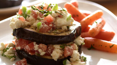 Stacked Eggplant Round