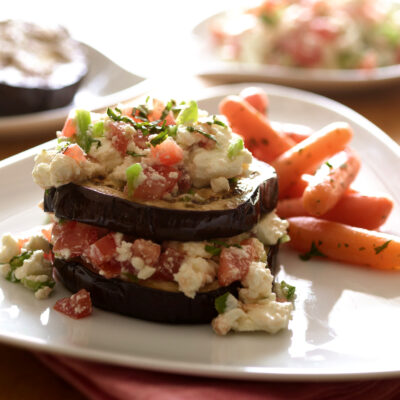 Stacked Eggplant Round