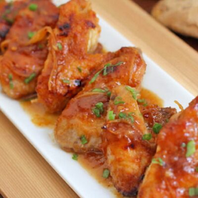 STICKY GINGER CHICKEN WINGS