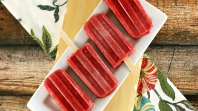 Strawberry Banana Ice Pops