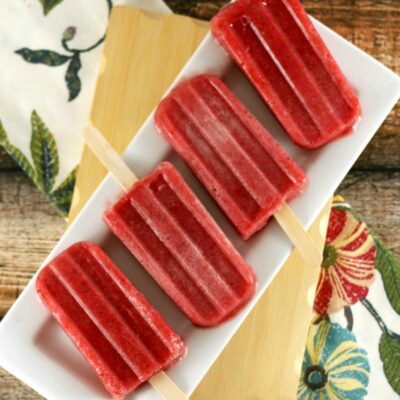 Strawberry Banana Ice Pops