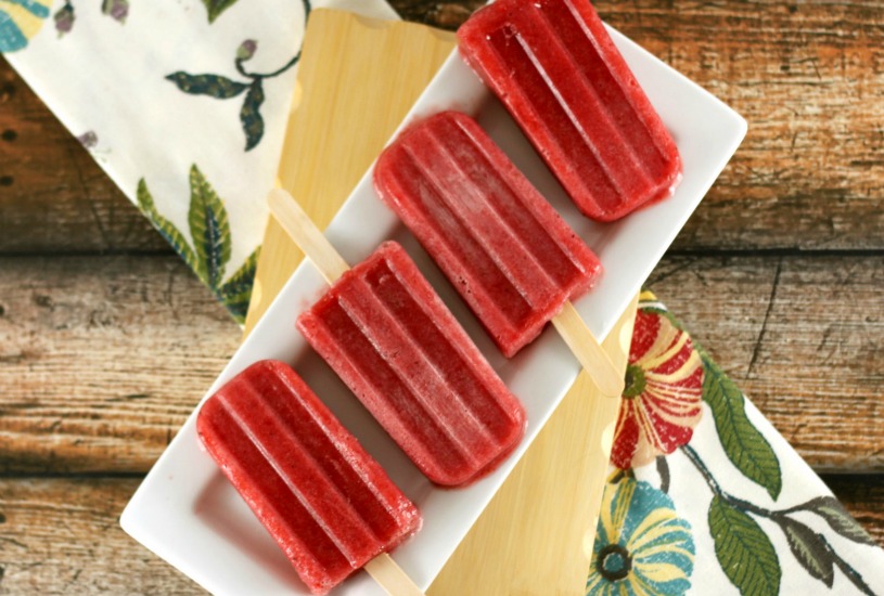 Strawberry Banana Ice Pops