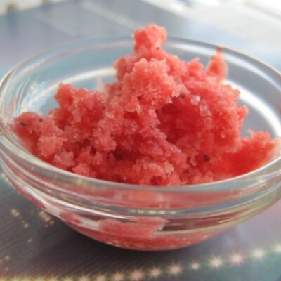 Strawberry Coconut Granita