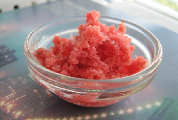 Strawberry Coconut Granita