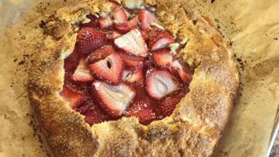 strawberry galette