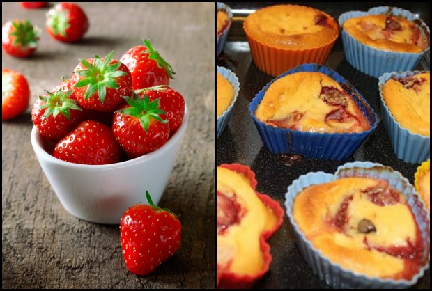 strawberry muffins