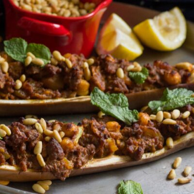 Middle Eastern Stuffed Eggplant