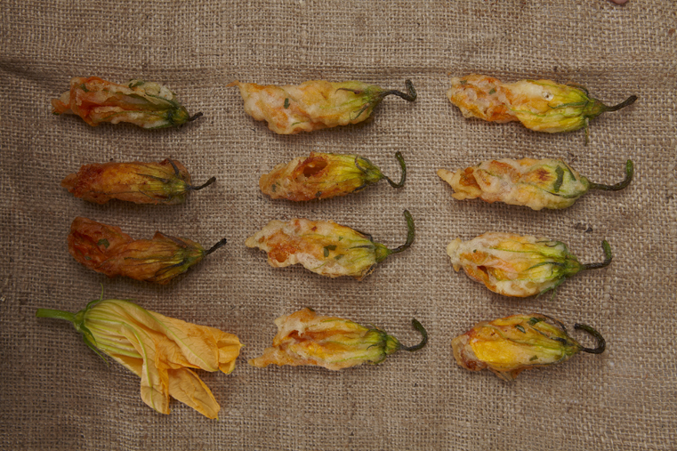stuffed squash blossoms
