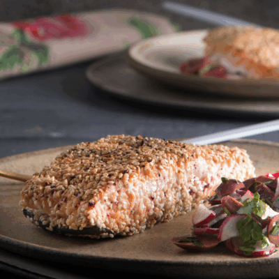 sumac sesame salmon