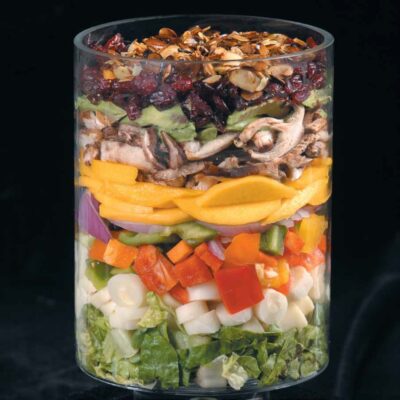 summer salad with sweet poppyseed dressing