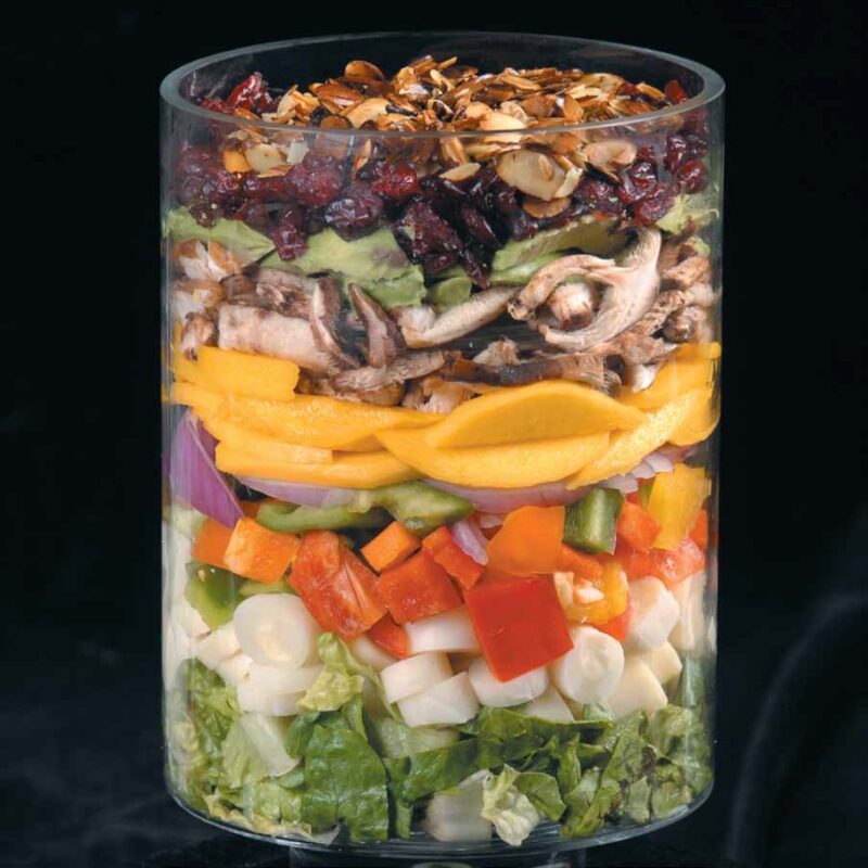 summer salad with sweet poppyseed dressing