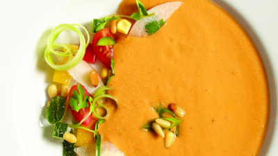 Summer Peach and Heirloom Tomato Gazpacho Page 58