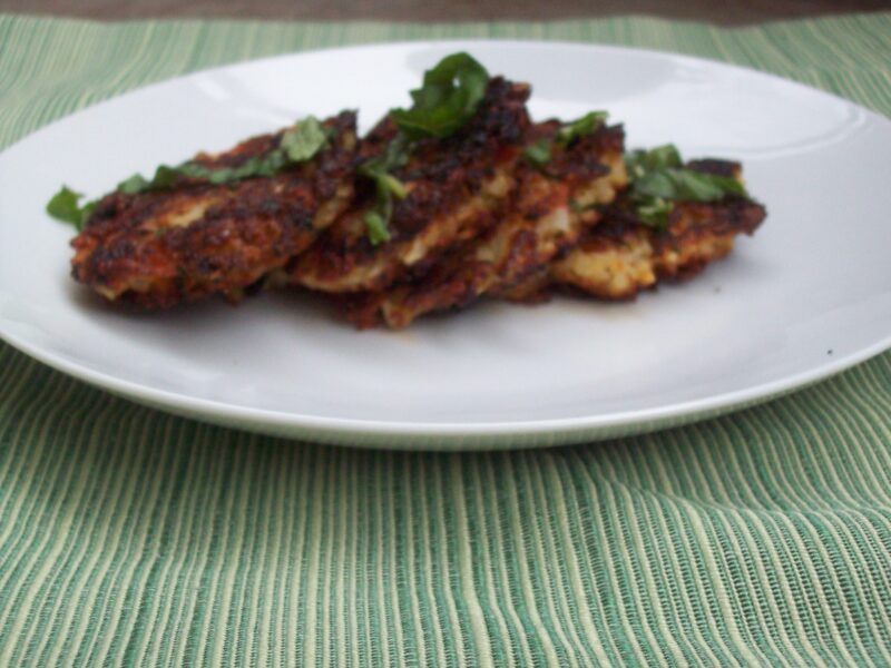 Sun-dried Tomato and Basil Latkes