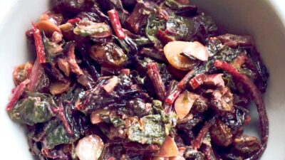Sweet and Spicy Swiss Chard