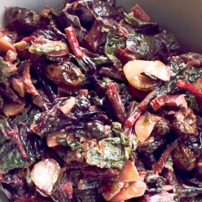 Sweet and Spicy Swiss Chard