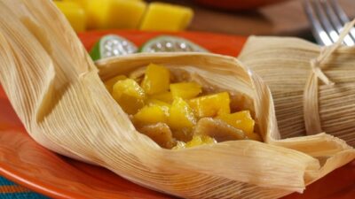 Sweet Mango Dessert Tamales