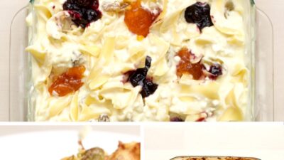 sweet noodle kugel jam pokes