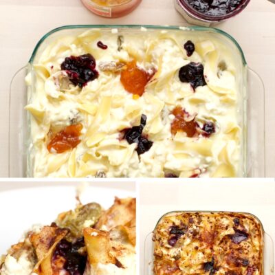 sweet noodle kugel jam pokes