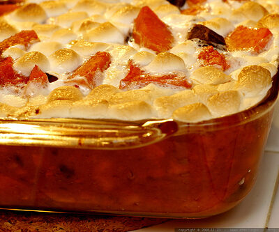 Sweet Potato Casserole with Marshmallows