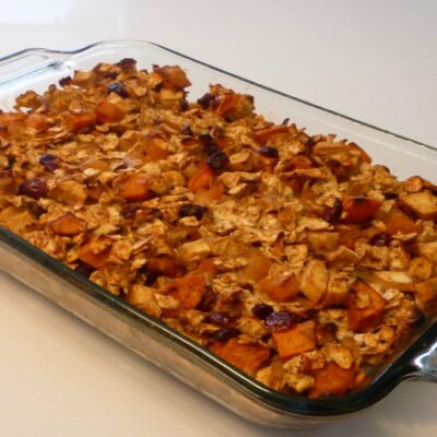 sweet potato fruit farfel stuffing