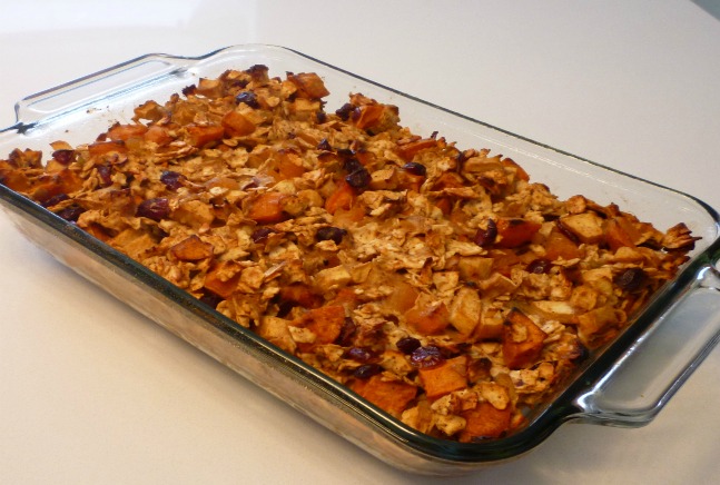 sweet potato fruit farfel stuffing