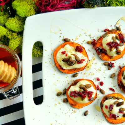 Sweet Potatoes with Herbed Ricotta and Wildflower Honey