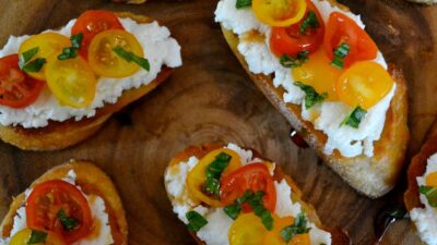 Sweet Ricotta Bruschetta